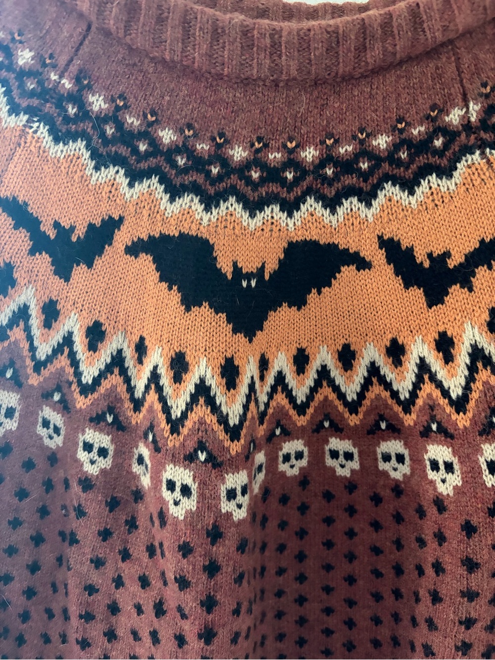 Kiel James Patrick Bats Halloween Sweater - Picture 2 of 4